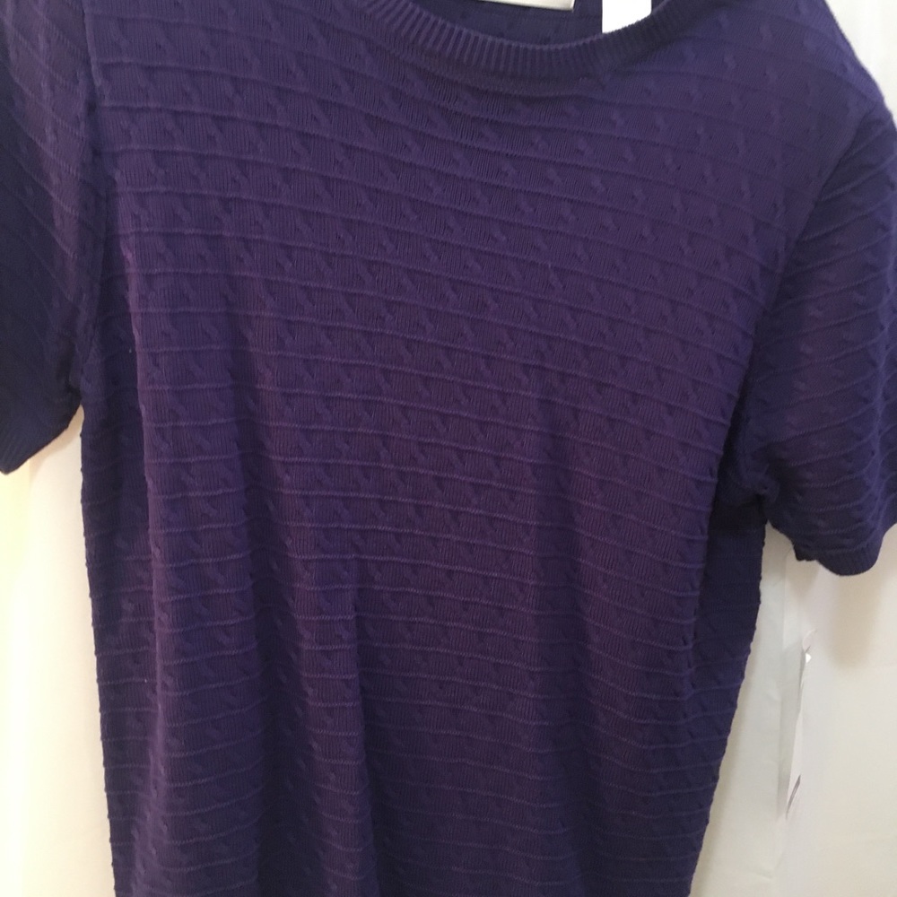 Alfred Dunner Women’s Small Short Sleeve Purple Top